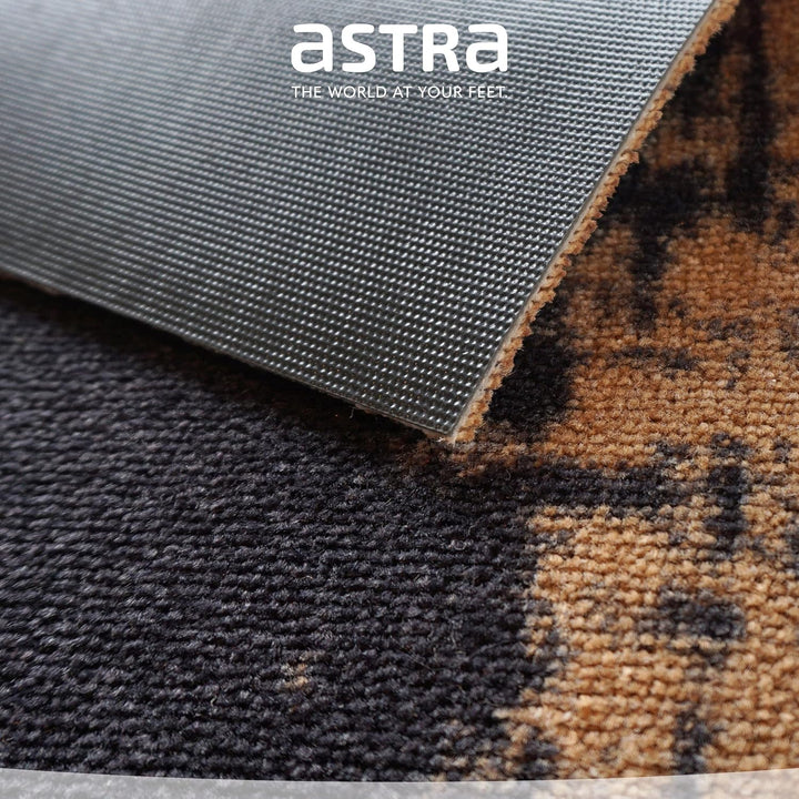 Astra rutschfeste Sauberlaufmatte innen - Uni Bordüre schwarz 50 x 70 cm - Wohnraum Fussmatte Design