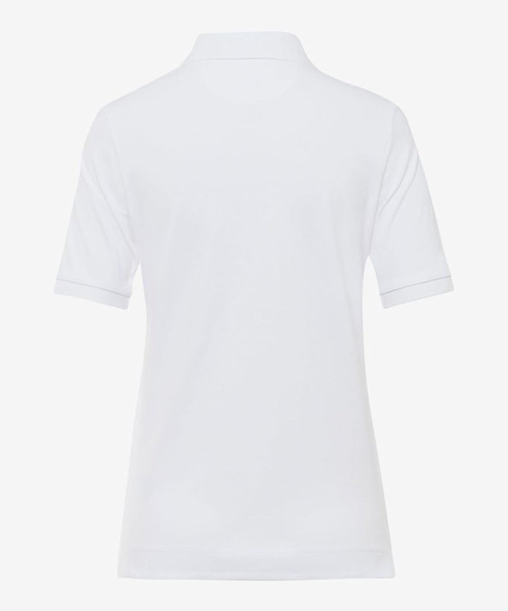 BRAX Damen T-Shirt Poloshirt Cleo Stretchpique Neongrün 36 99 White, 36 99 White