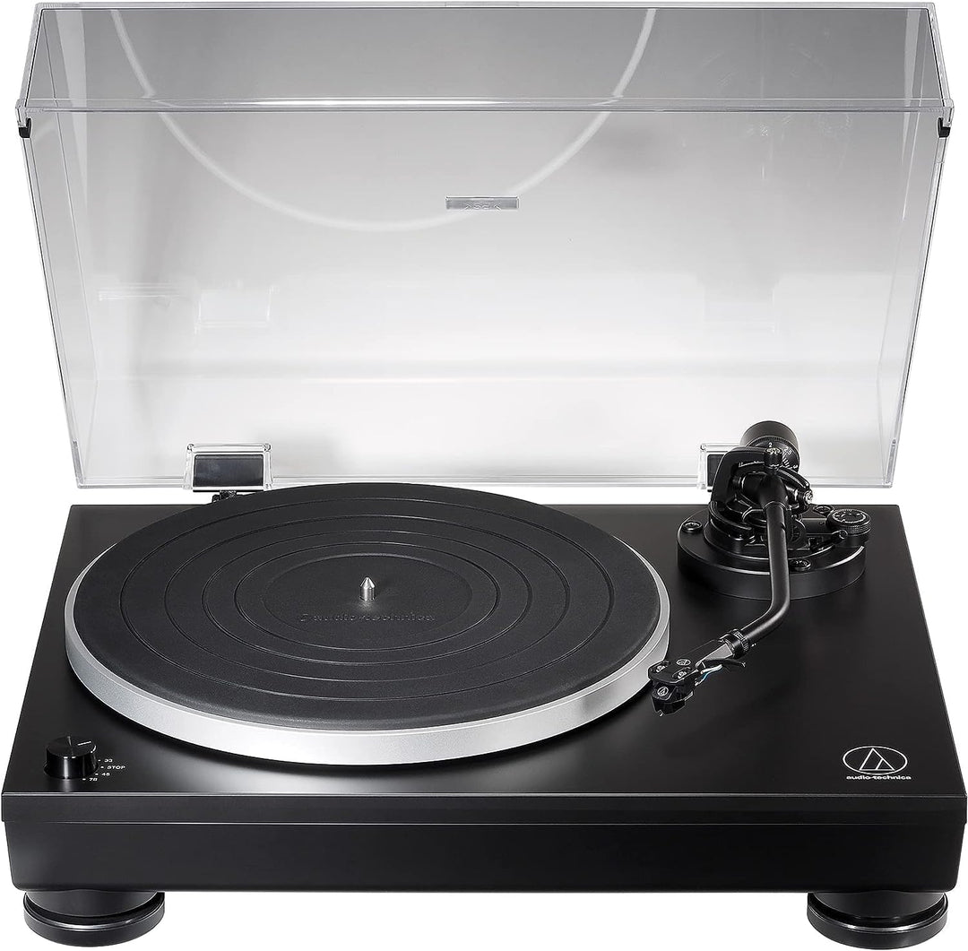 Audio-Technica LP5x Manueller Plattenspieler mit Direktantrieb Schwarz Single, Single