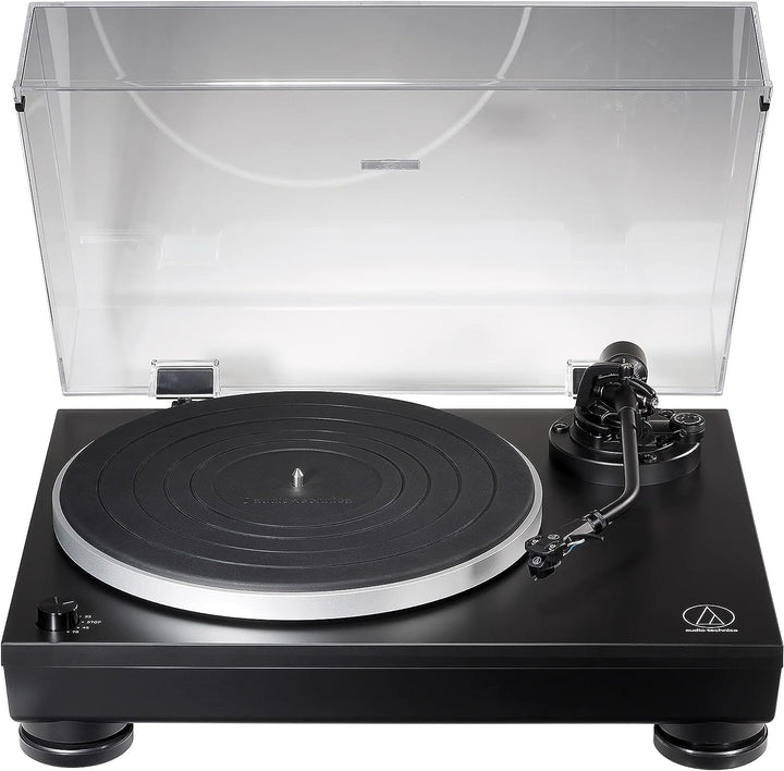 Audio-Technica LP5x Manueller Plattenspieler mit Direktantrieb Schwarz Single, Single