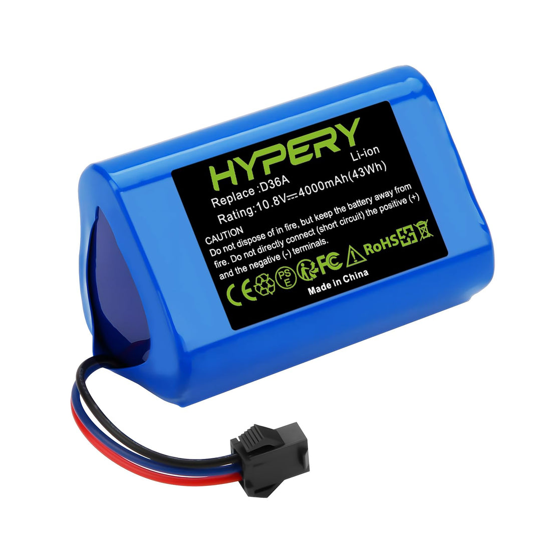 10.8V 4000mAh Ersatz Li-ion Akku für Ecovacs Deebot DA60-Darfon, ZJ1450, TCR360, D36A, D36B, D36C, D