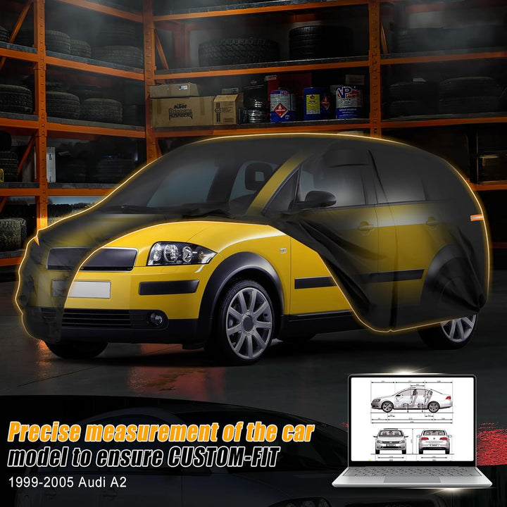 Autoabdeckung Wasserdicht für 1999-2005 Audi A2, Vollgarage Autoplane 1999-2005 A2, 1999-2005 A2