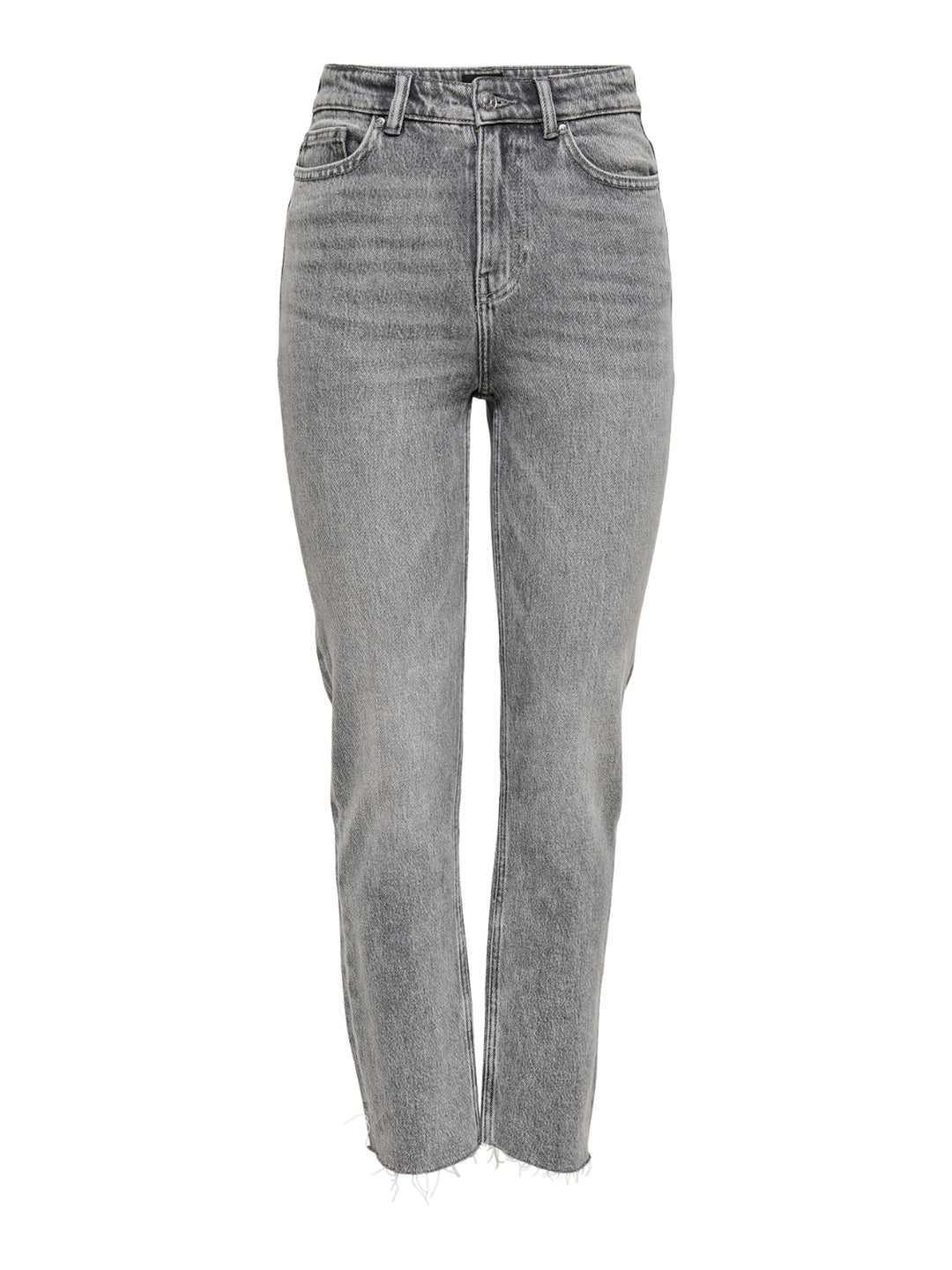 ONLY Female Straight-Fit Jeans ONLEMILY Hohe Taille Gerade geschnitten Jeans 25W / 32L Grey Denim, 2