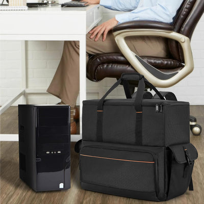 Trunab PC Host Tragetasche, Computer Rucksack für Prozessoren, Maus, Tastatur, Kopfhörer und Kabel,