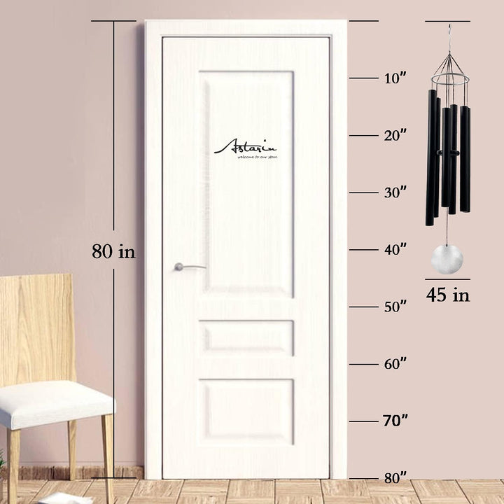 RSTTY Windspiel für den Aussenbereich, grosser tiefer Ton, grosses Windspiel, erstaunliche Anmutung,