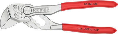 KNIPEX Zangenschlüssel, klein, Multi-Schraubenschlüssel Chrom-Vanadium, Rostschutz verchromt, 125 mm