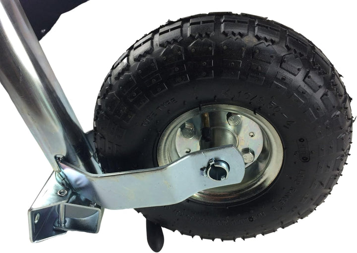 HST Anhänger Stützrad luftbereift mit Klemmschelle 48 mm Ø bis 150 kg I Stützlast für alle PKW Anhän