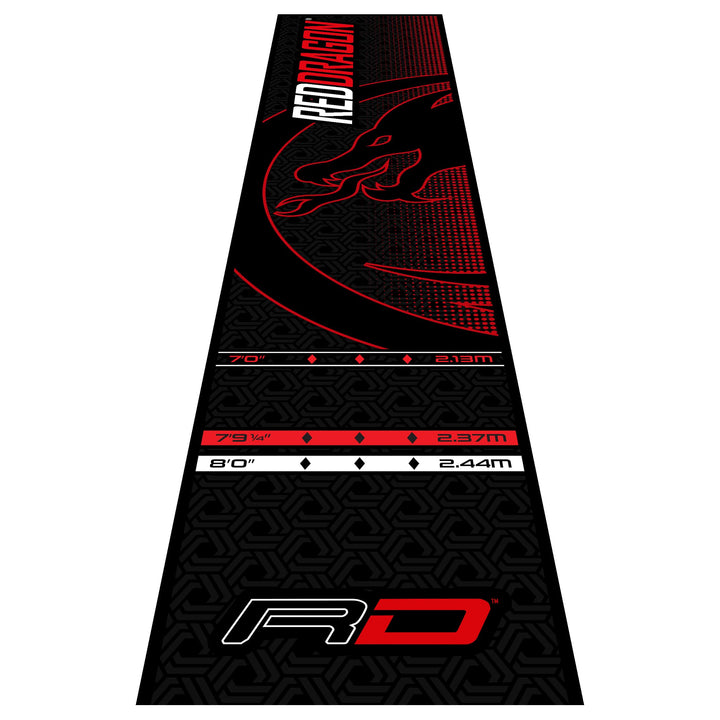 RED DRAGON Darts - Robust oder weiches Gefühl| Dartmatte mit Oche-Linie | Offizielle Turniermasse |