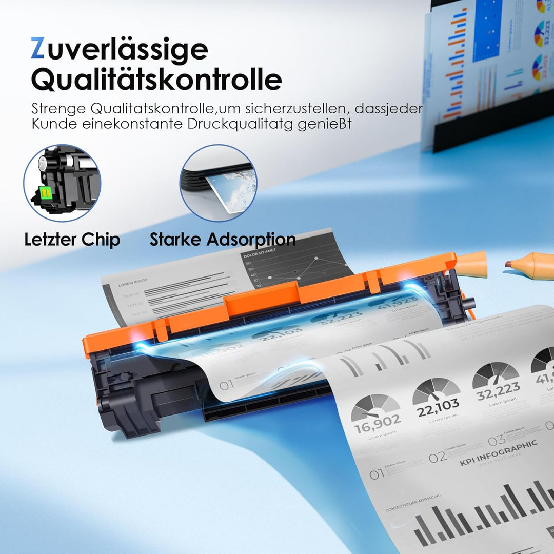 NOGIVY 44A CF244A Toner Schwarz mit Chip Kompatibel für HP 44A CF244A für HP Laserjet Pro M15w Toner