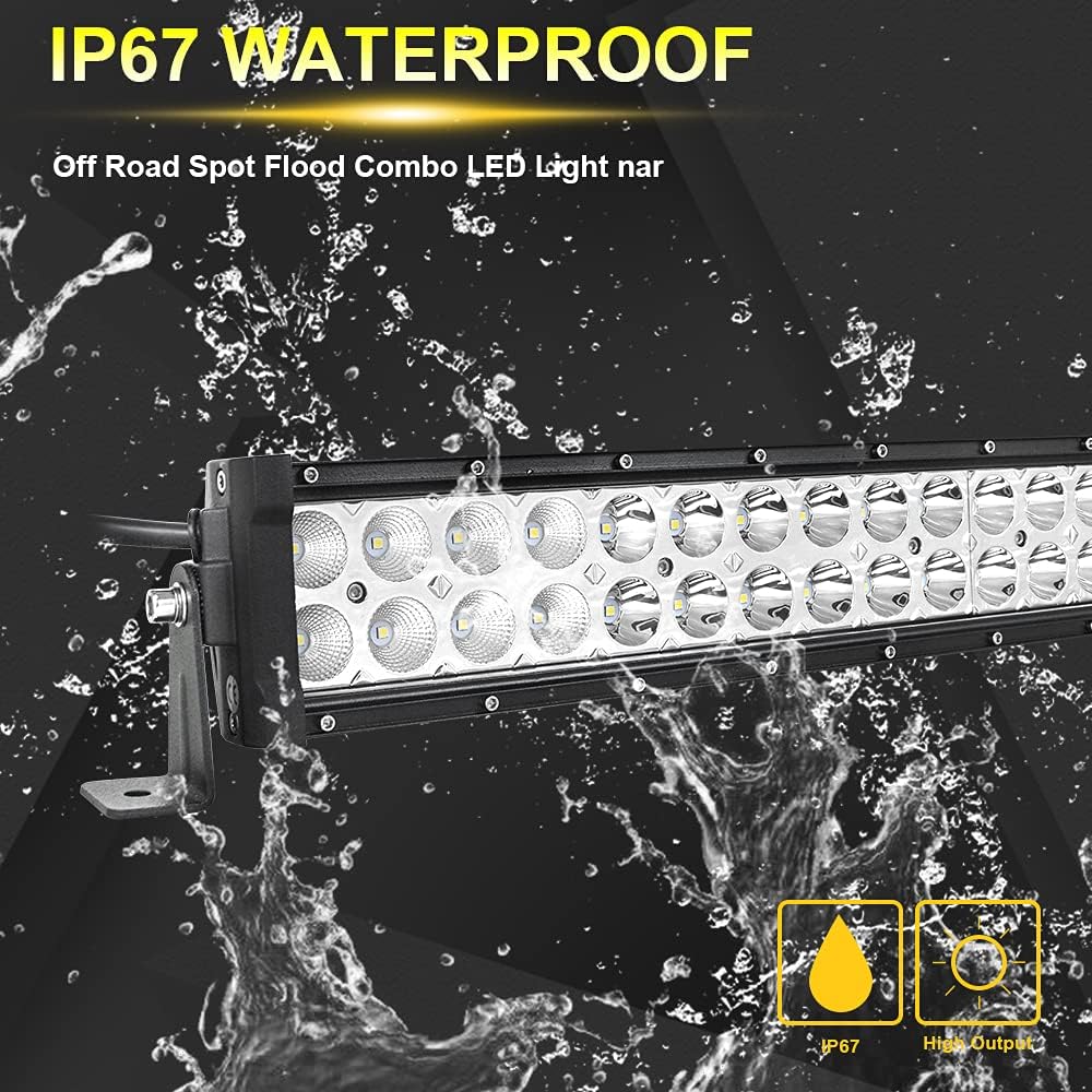 Willpower Led Arbeitsscheinwerfer Traktor 22'' 56CM 120W Zusatzscheinwerfer 12V IP67 Wasserdicht Flu
