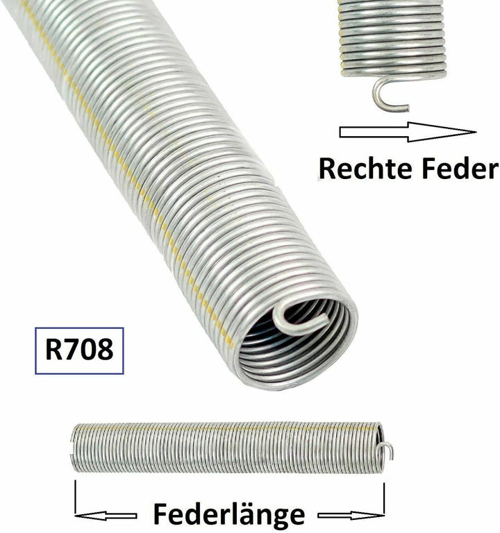 1 Stück Torsionsfeder R708 / R27 für Hörmann Garagentor Garagentorfeder Torfeder