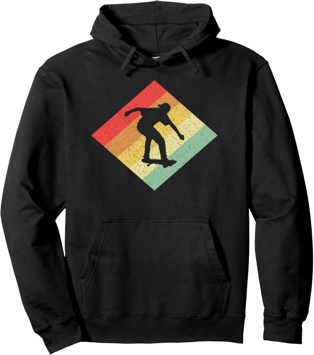 Retro Vintage Skaten Geschenk für Skater und Skateboarder Pullover Hoodie