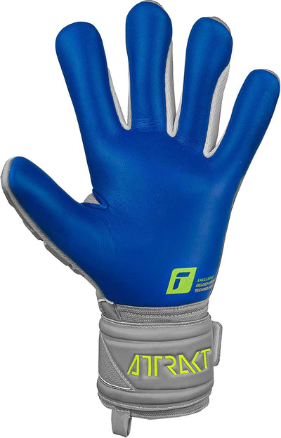 Reusch Herren Attrakt Freegel Unisex Torwarthandschuhe mit Innennaht Schnitt und Grip Silver Belag,