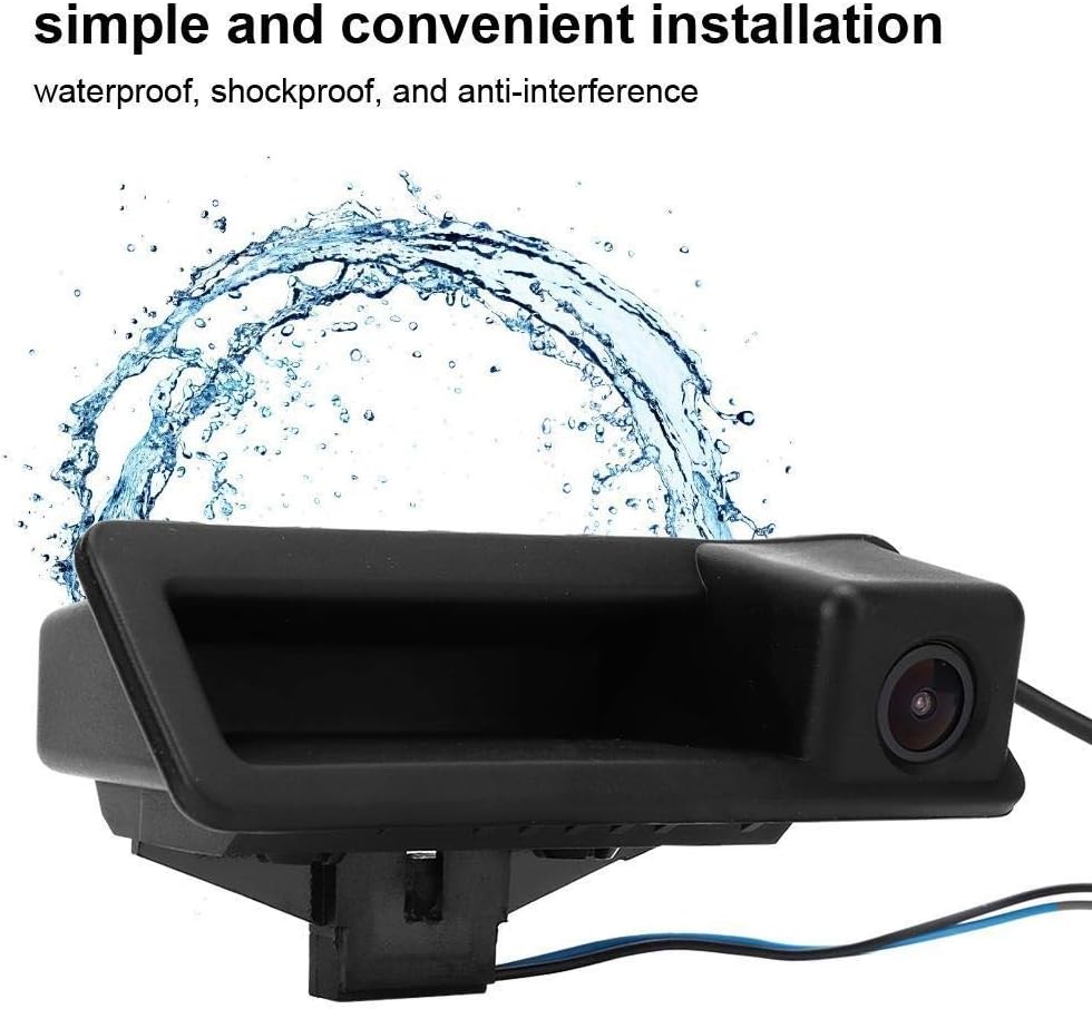 Rückfahrkamera DC12V IP66 Mini Auto-Kofferraum Griff Rückansicht 170 Grad Rückfahrkamera Fit for 3er