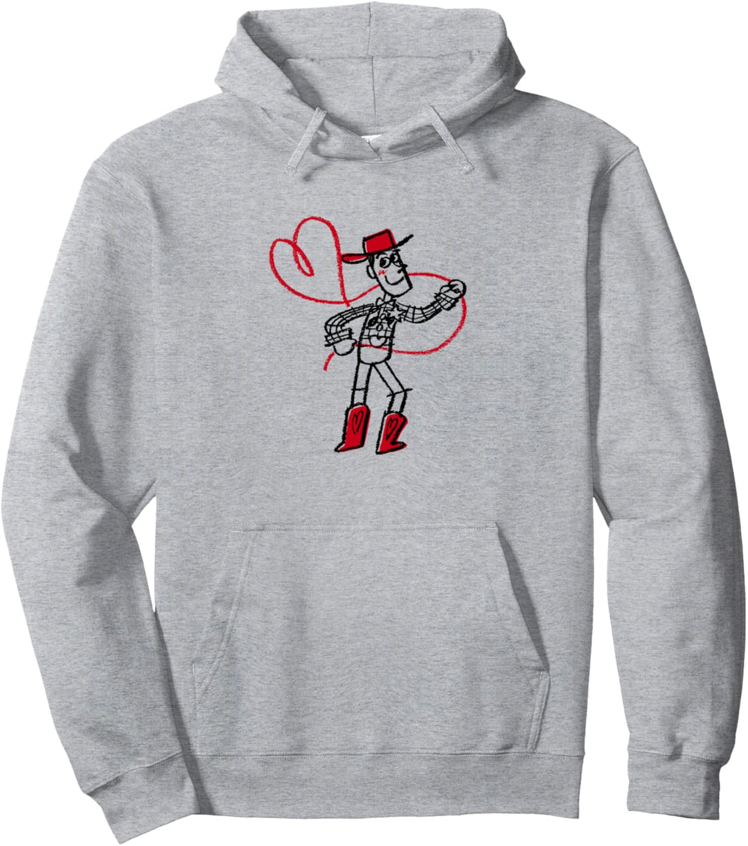 Disney Pixar Toy Story Woody Heart Lasso Pullover Hoodie