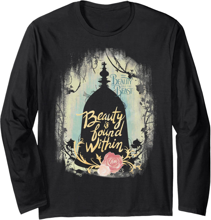 Disney Beauty And The Beast Beauty Is Found Within Rose Langarmshirt