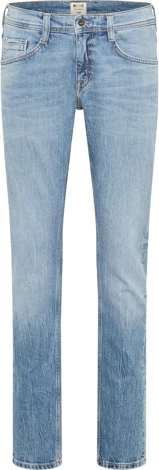 MUSTANG Herren Oregon Tapered Jeans 38W / 32L Mittelblau 584, 38W / 32L Mittelblau 584