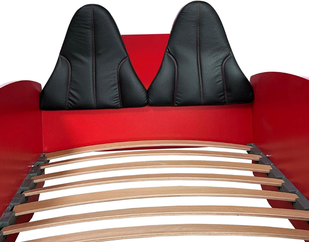 Sportsitze für Autobett Rio Premium Schwarz Rot