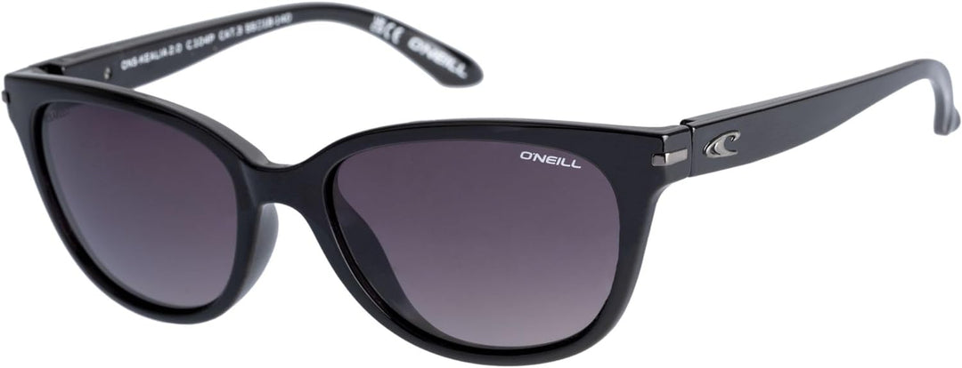 O'Neill Women's Polarized Sunglasses - Gloss black / Purple / Smoke grad Lens - ONKEALIA2.0-104P siz