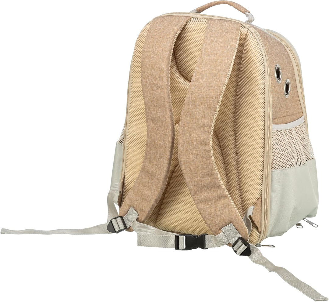 TRIXIE Hunde-Rucksack Willow - Hunderucksack bis 7kg - Rucksack für Hunde, integrierte Kurzleine und