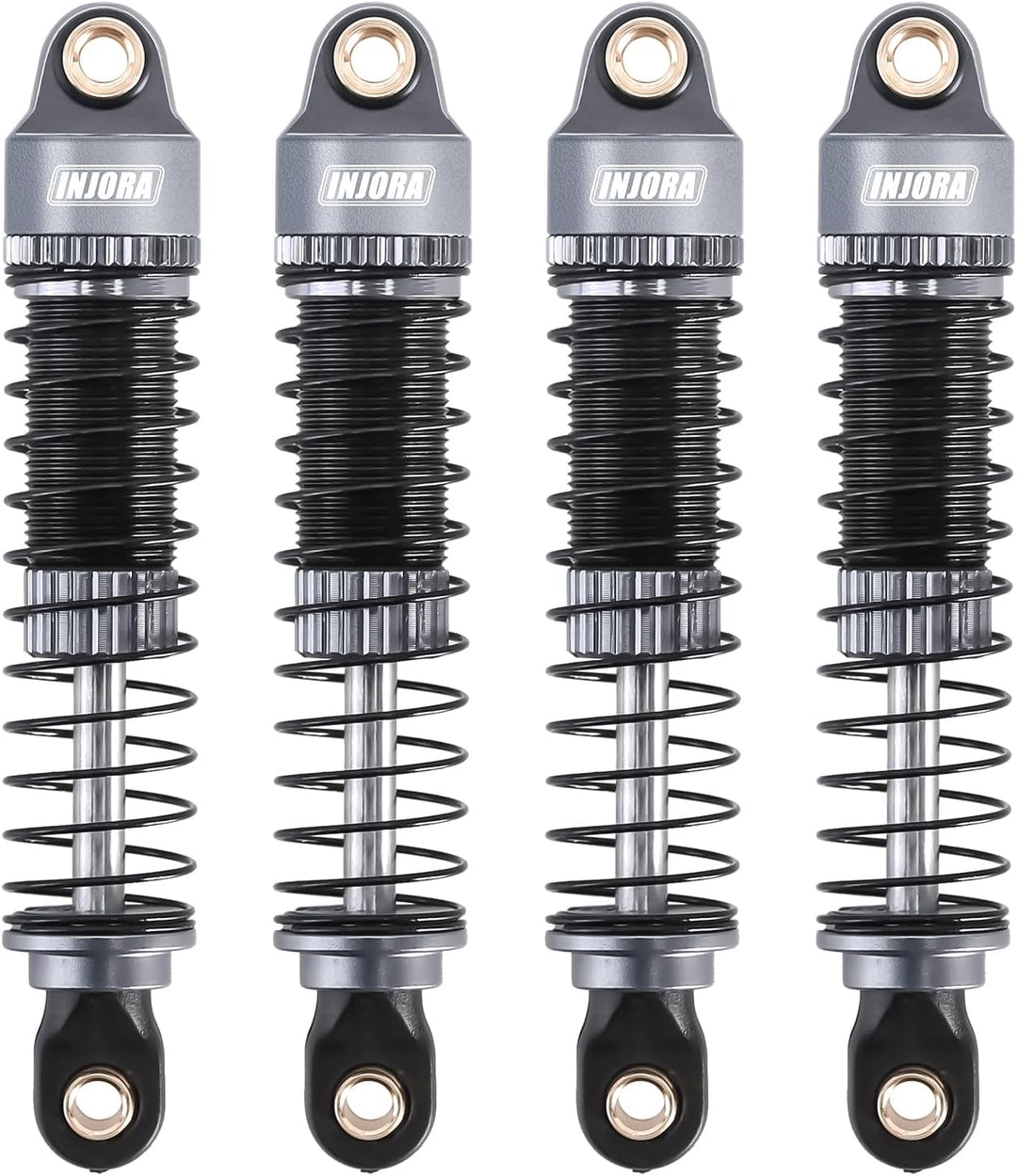 INJORA 53mm Stossdämpfer - Absorber Öl Gewindedämpfer für TRX4M K10 High Trail Upgrade 1/18, Grau, G