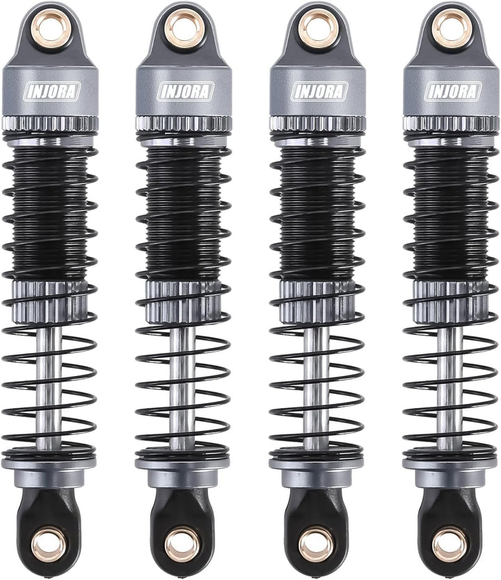 INJORA 53mm Stossdämpfer - Absorber Öl Gewindedämpfer für TRX4M K10 High Trail Upgrade 1/18, Grau, G