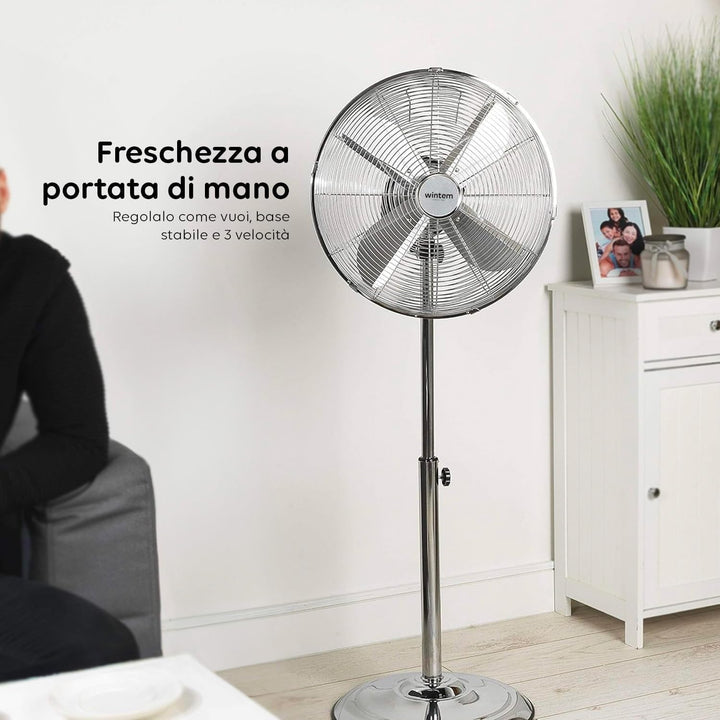 Lüfter (AMON, Kochbanane) A piantana Schwarz, A piantana Schwarz