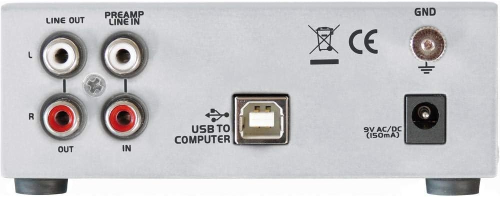 Dynavox Phono-Vorverstärker UPR-2.0, für Plattenspieler mit MM-Abtastsystemen, USB-Ausgang zum Digit