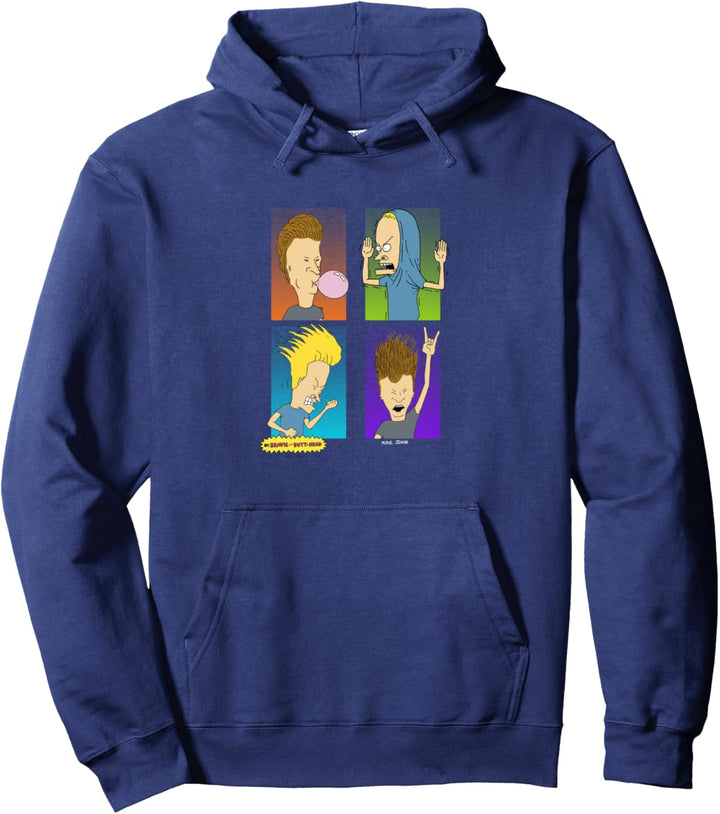Beavis and Butt-Head Four Square Pullover Hoodie