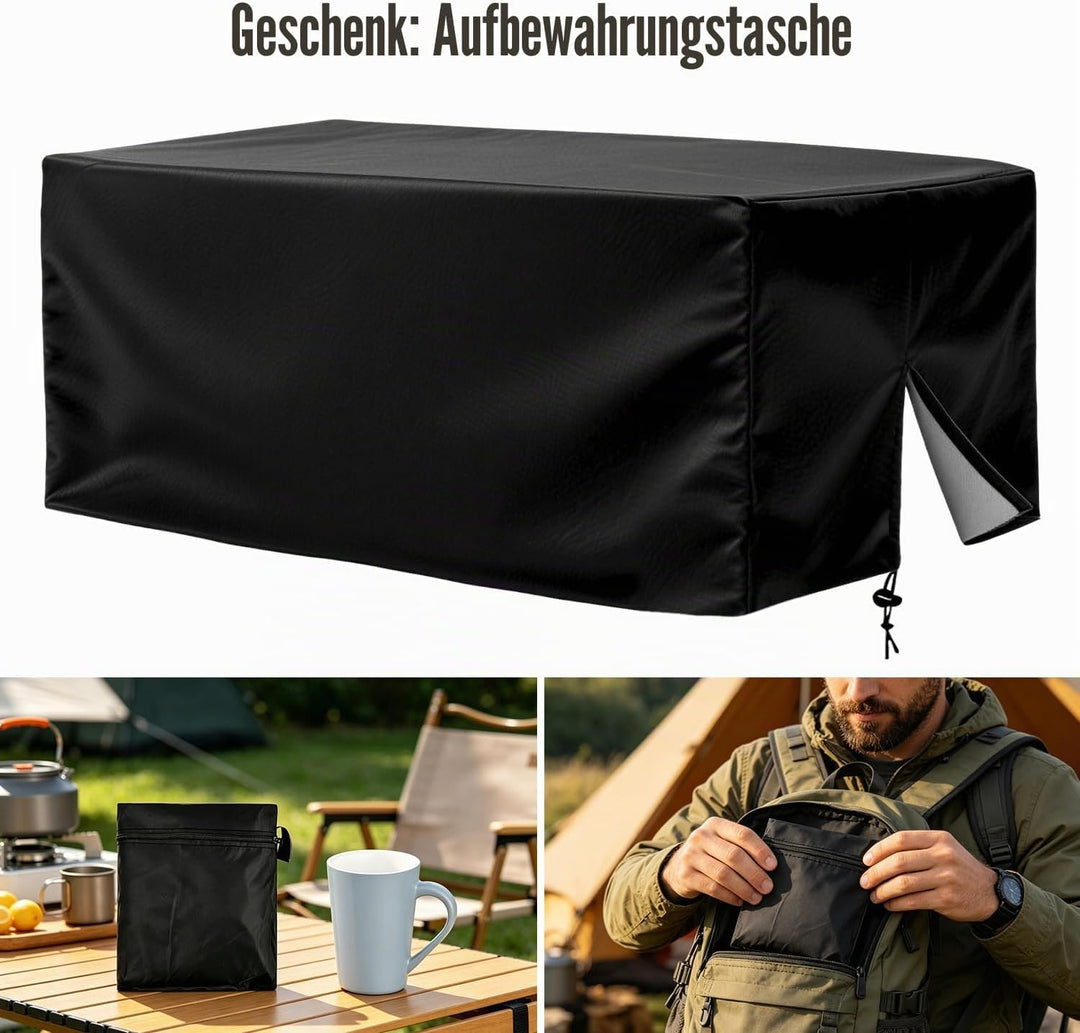 SANYCASA 600D Bollerwagen Regenschutz Abdeckung für Bollerwagen, Gartenwagen Wasserdicht, Outdoor Fa