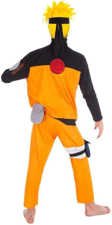 Chaks Naruto-Kostüm für Herren Anime-Kostüm orange-schwarz L, L