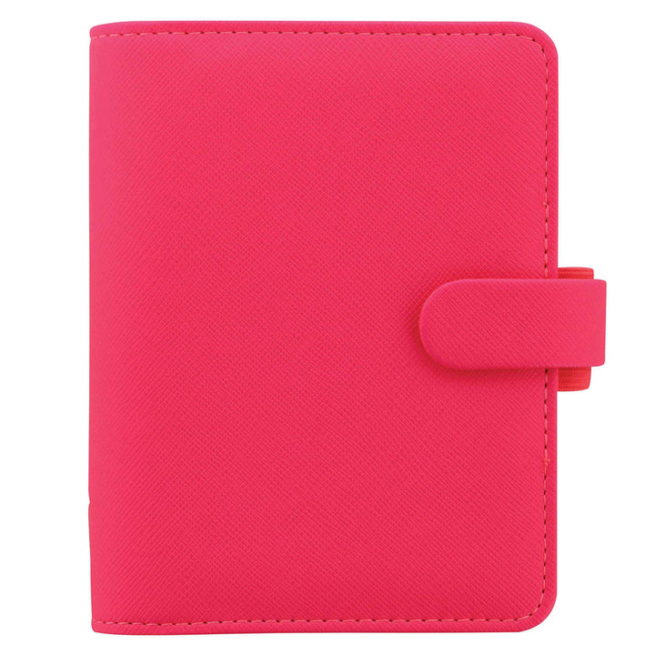 Filofax Pocket Saffiano fluro pink organiser, Fluro Pink