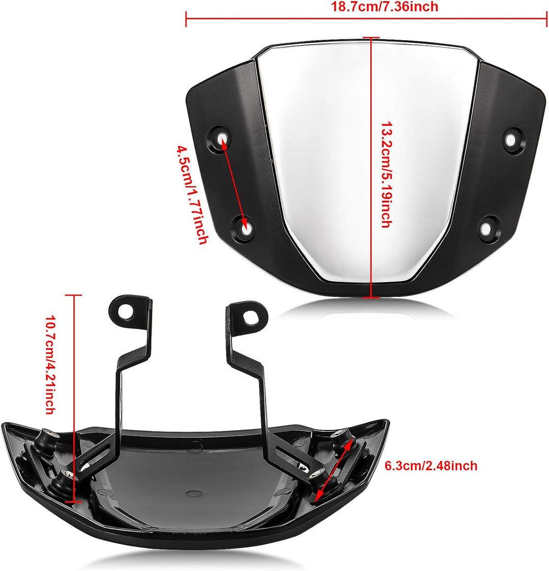Motorrad Windschutzscheibe Shield Wind Screen Windschutzscheibe für CB650R 2019 2020 2021 2022 2023(
