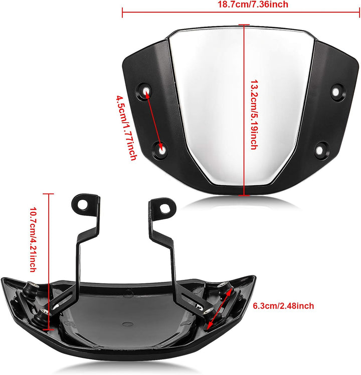 Motorrad Windschutzscheibe Shield Wind Screen Windschutzscheibe für CB650R 2019 2020 2021 2022 2023(
