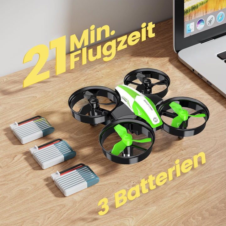 Holy Stone HS210 Mini Drohne für Kinder, RC Quadrocopter Helikopter Ferngesteuert mit 3 Akkus 21 Min