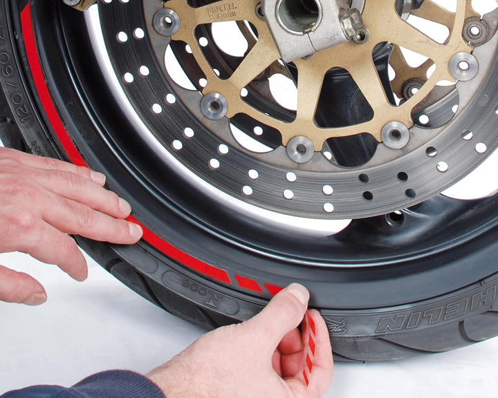 FOLIATEC PIN Striping Racing Felgenrandaufkleber Motorrad Zierstreifen Felgen Aufkleber, grün Grün 1