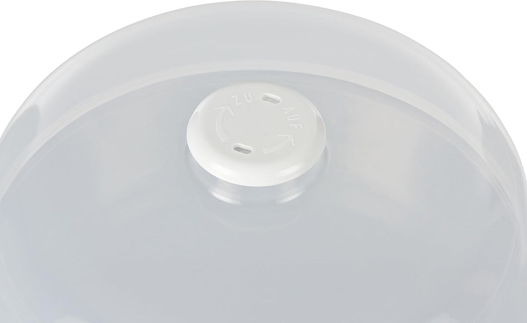 Mikrowellen-Abdeckung 24,5 cm 2er Set – Runde Mikrowellenhaube mit Entlüftungslöchern – Praktische M