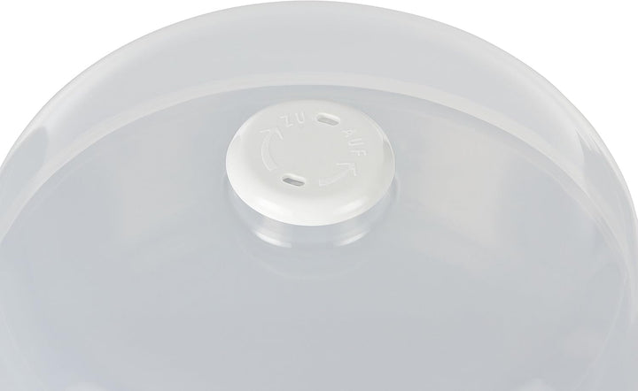 Mikrowellen-Abdeckung 24,5 cm 2er Set – Runde Mikrowellenhaube mit Entlüftungslöchern – Praktische M