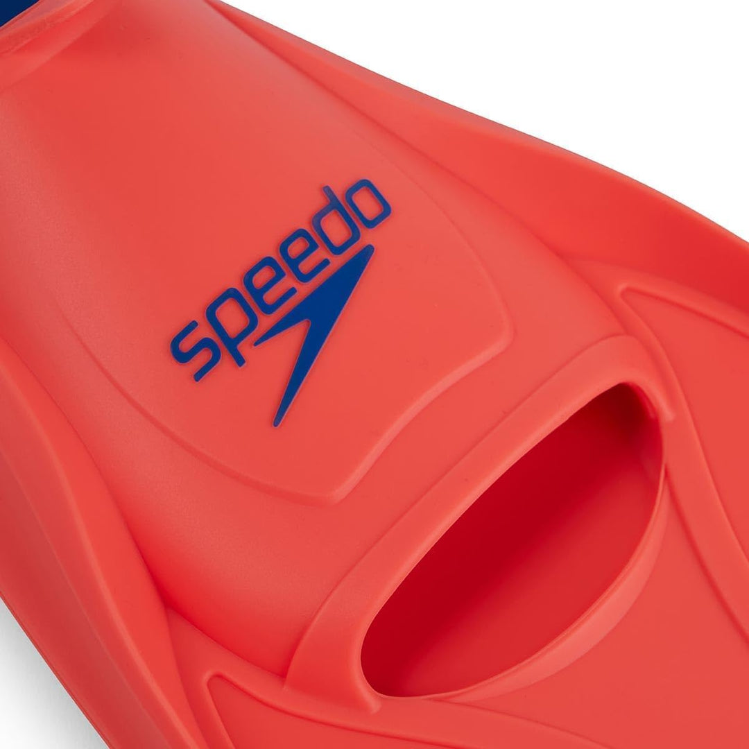 Speedo Unisex-Adult Biofuse Trainingsflossen Training Fin 44-46 EU Orange/Blau, 44-46 EU Orange/Blau
