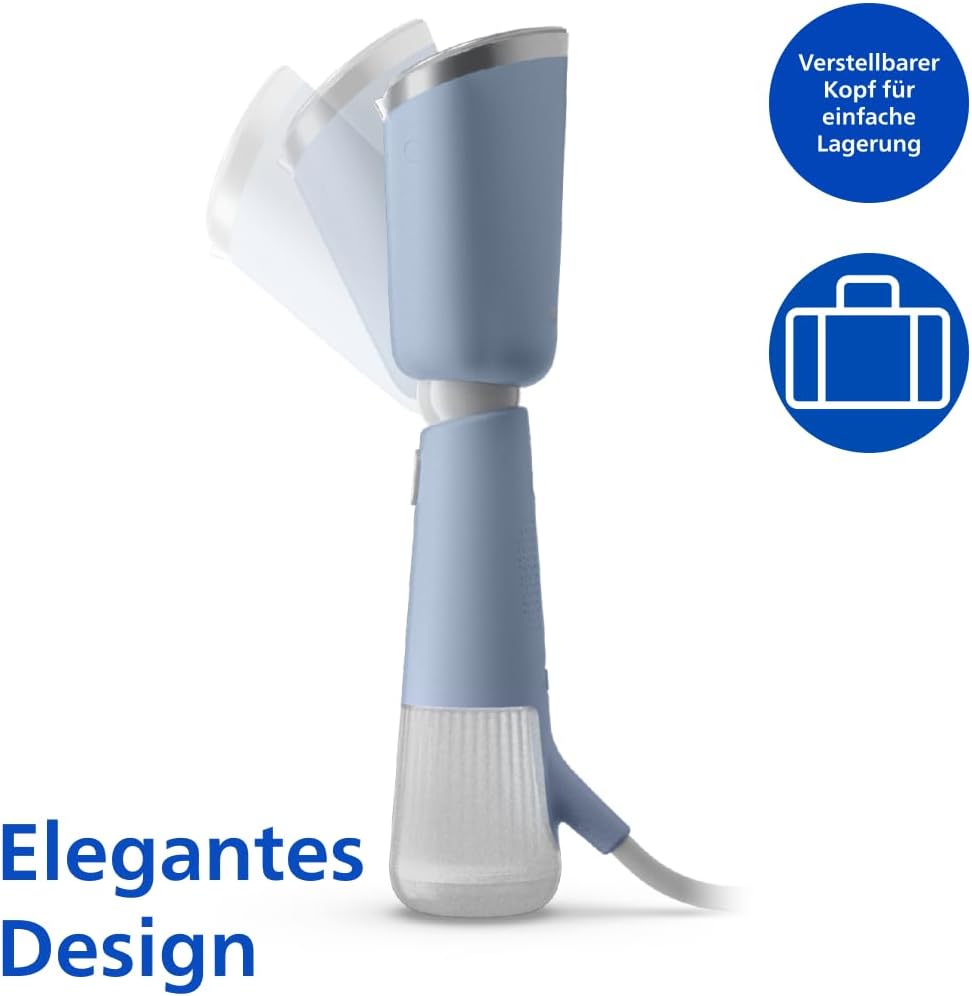Philips Dampfglätter 5000-Serie - 35 Sekunden Aufheizen, aktiv beheizte Dampfplatte, Eco-Modus, für