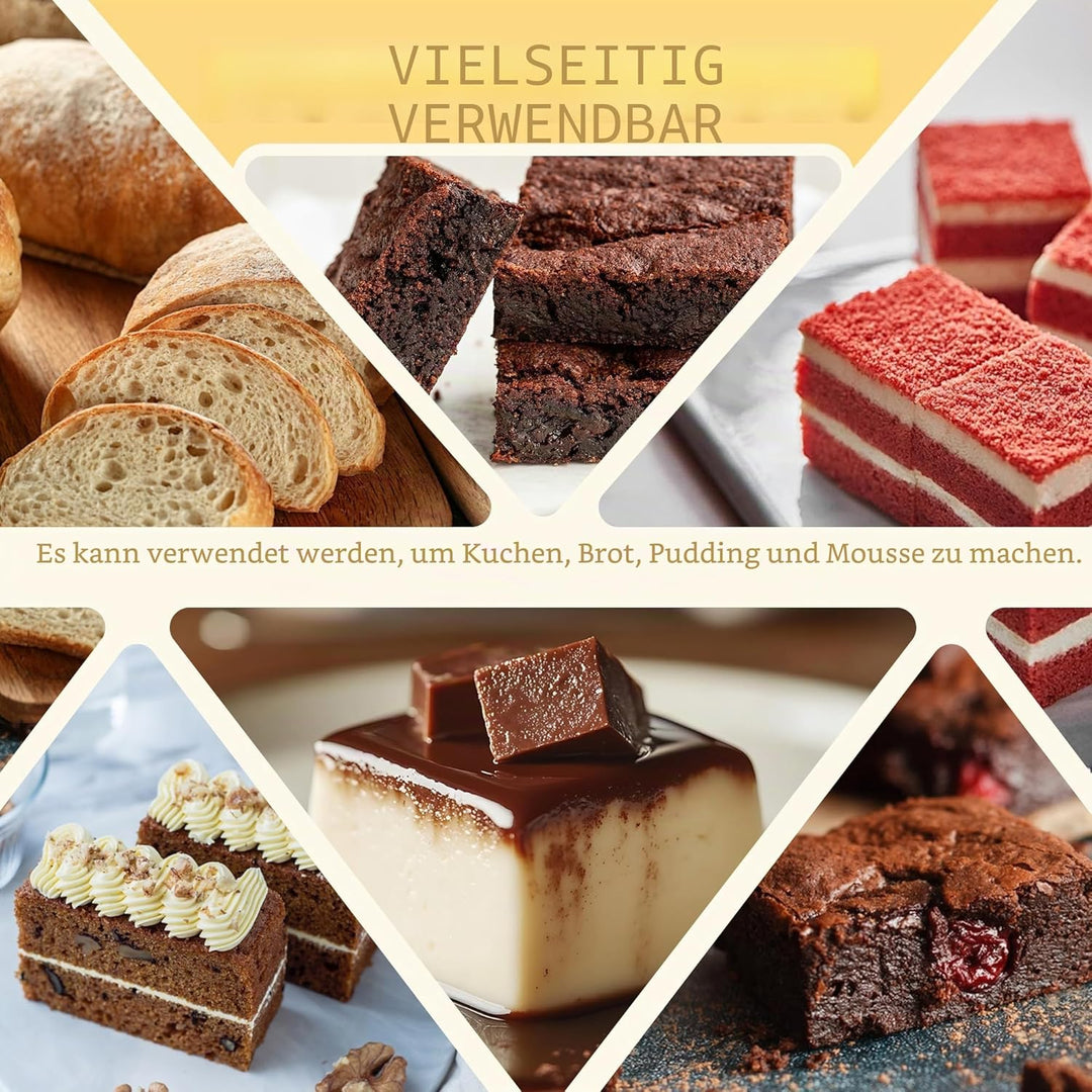 Mini-Kastenformen mit 6 Vertiefungen, antihaftbeschichtete quadratische Brotbackform, Brownie-Backbl