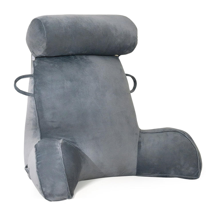 MINGPINHUIUS XL Lesekissen für Bett und Sofa mit Abnehmbarer Nackenrolle, Ideal Erwachsenen Rückenki