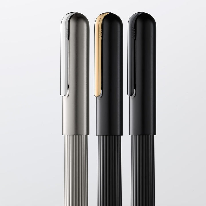 LAMY imporium Tintenroller 360 - Rollpen mit einem Gehäuse in mattschwarzer PVD Veredelung und polie