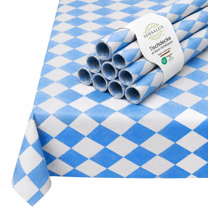 Tischdecke, abwaschbar, Vorteilspack, 10 Stück, 1,18m x 2,5m, Bayern, 1,18m x 2,5m Bayern