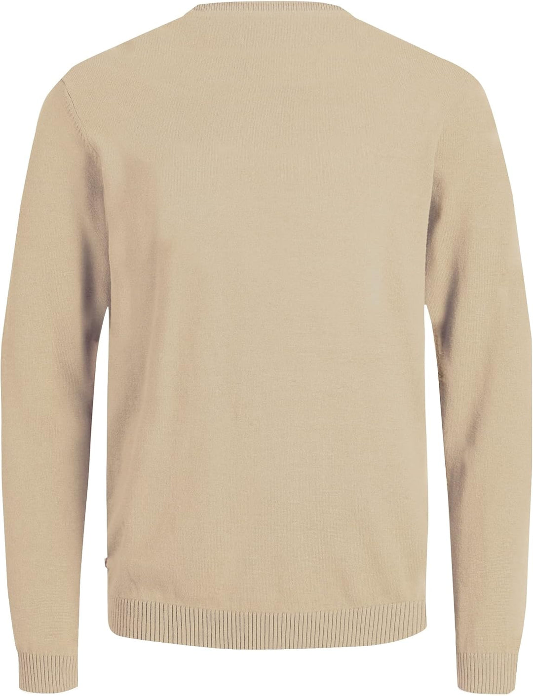 JACK & JONES Male Strickpullover Einfarbig Strickpullover S Beige (Crockery), S Beige (Crockery)