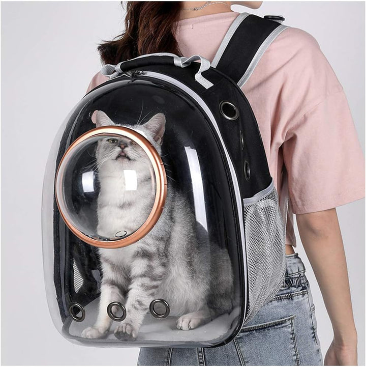 Sipobuy Pet Raum Kapsel Rucksack, Kleine Medium Katze Welpen Hund Träger, Transparent Atmungsaktive