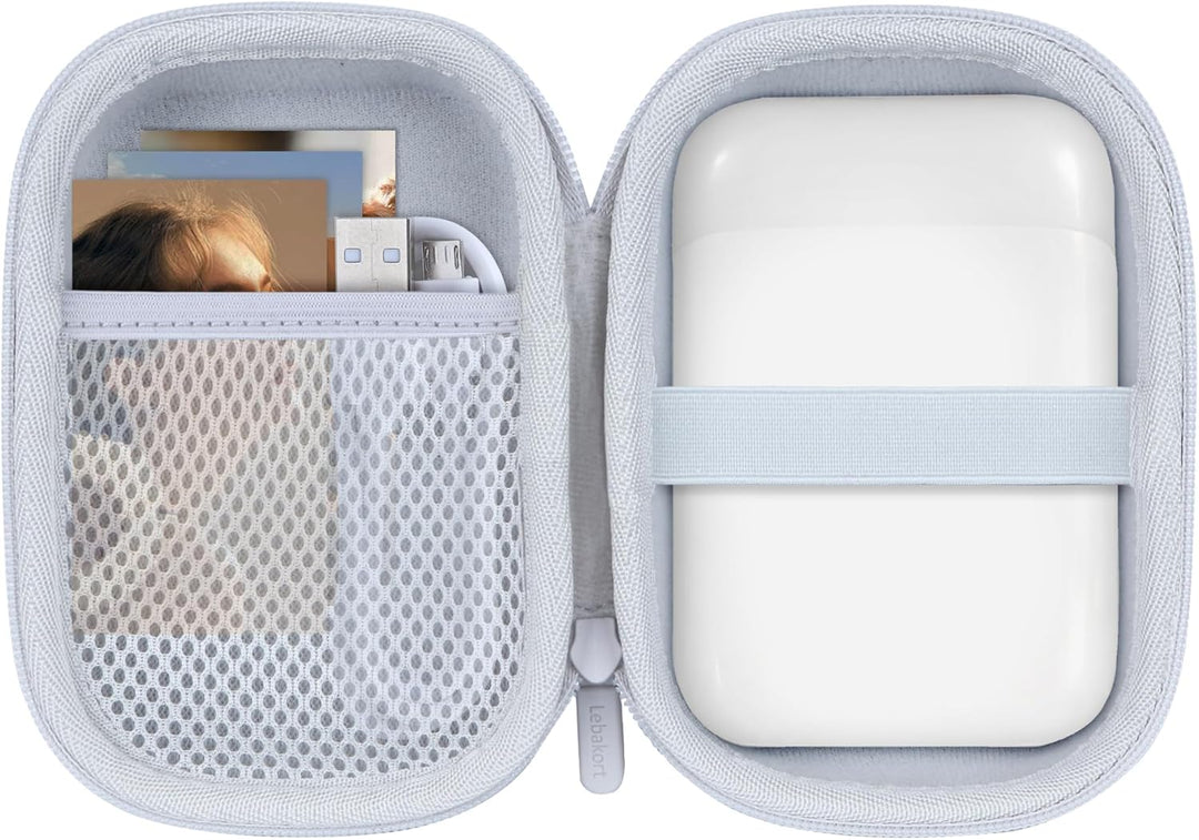 Hart Tasche Hülle Etui für Liene 2 x 3 Tragbarer Smartphone Fotodrucker (Weiss), Weiß