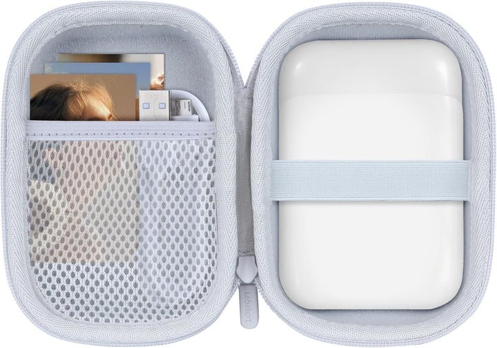 Hart Tasche Hülle Etui für Liene 2 x 3 Tragbarer Smartphone Fotodrucker (Weiss), Weiß