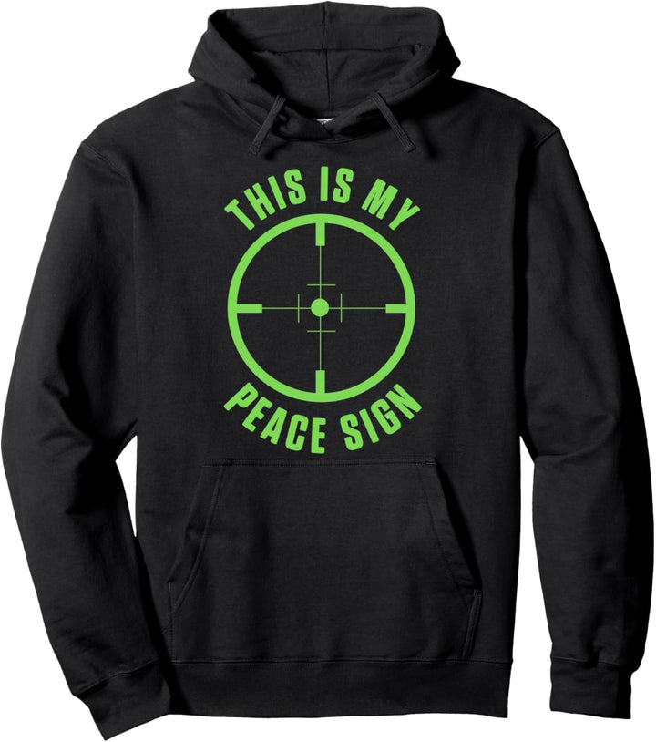 Fadenkreuz Das Ist Mein Friedenszeichen Symbol Frieden Pullover Hoodie