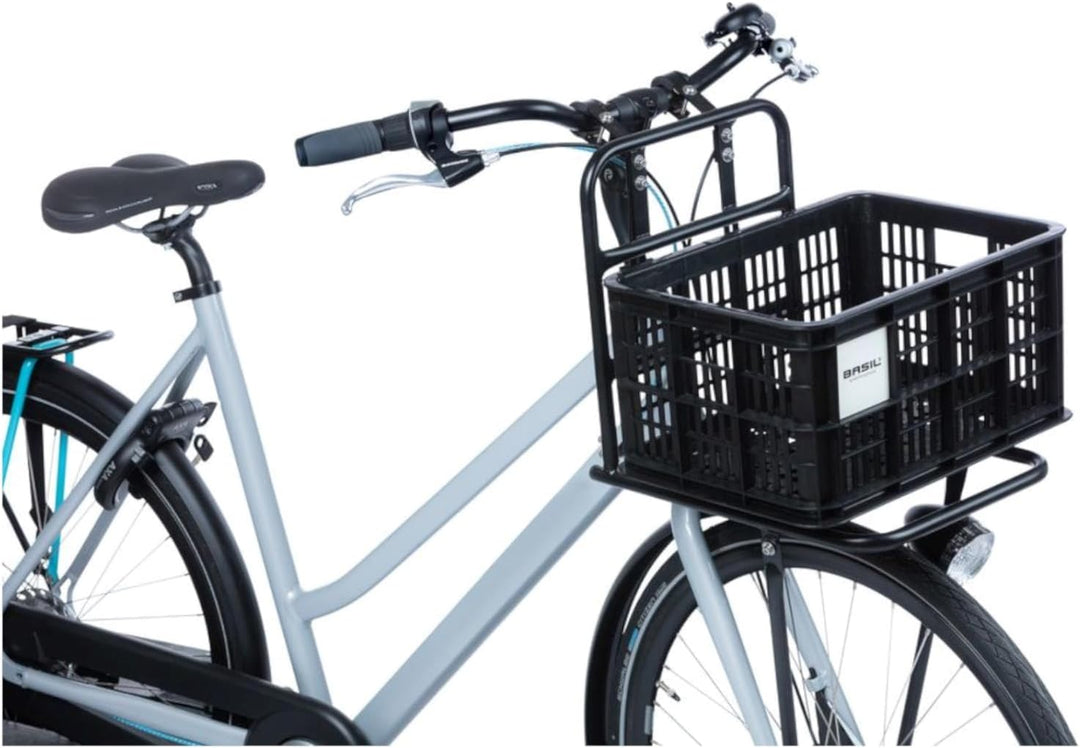 Basil B.V. Unisex – Erwachsene Crate L MIK Fahrradkaste, Schwarz, 40.4x29.8x22.6cm